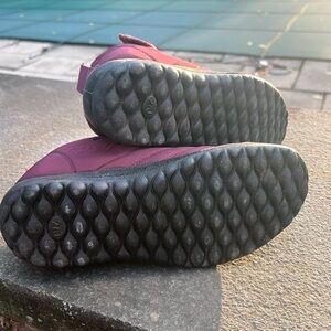 Purple sneaker boots worn once, maybe!!